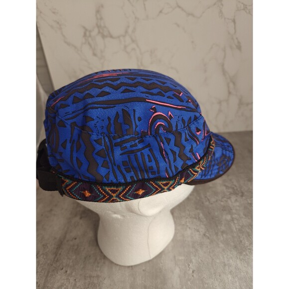 Vintage Kavu Hiking Cap Soft Hat 90s Tribal Design Adjustable Strap Seattle USA - Picture 2 of 9